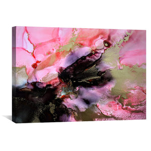 Pink Abalone Canvas Art Clock Canvas