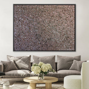 Pink Glam Canvas Art 45 x 30cm / Unframed Canvas Print Clock Canvas