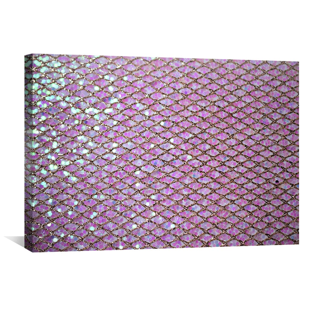 Pink Glitter Canvas Art Clock Canvas