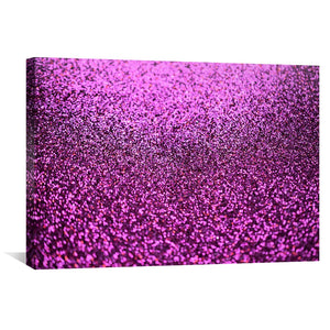 Pink Glitter II Canvas Art Clock Canvas