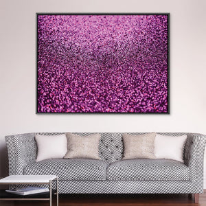 Pink Glitter II Canvas Art 45 x 30cm / Unframed Canvas Print Clock Canvas