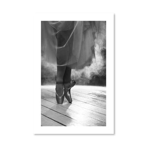 Pirouette Print Art Clock Canvas