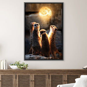 Planet Canvas Art 30 x 45cm / Unframed Canvas Print Clock Canvas