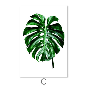 Plants and Vibes Canvas Art C / 30 x 45cm / Unframed Canvas Print Clock Canvas