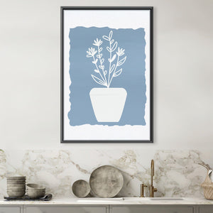 Potted Flowers 2 Canvas Art 30 x 45cm / Unframed Canvas Print Clock Canvas