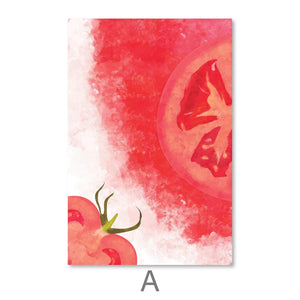 Primary Gardens Canvas Art A / 30 x 45cm / Unframed Canvas Print Clock Canvas