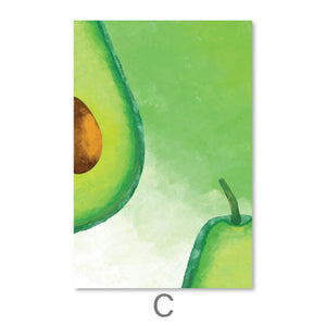 Primary Gardens Canvas Art C / 30 x 45cm / Unframed Canvas Print Clock Canvas