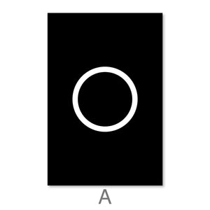 Primary Shapes Canvas Art A / 30 x 45cm / Unframed Canvas Print Clock Canvas