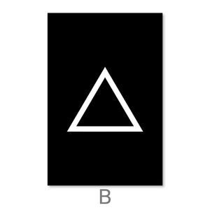 Primary Shapes Canvas Art B / 30 x 45cm / Unframed Canvas Print Clock Canvas