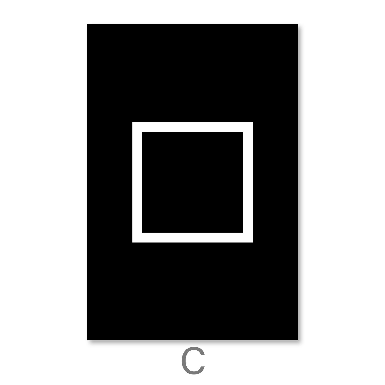 Primary Shapes Canvas Art C / 30 x 45cm / Unframed Canvas Print Clock Canvas