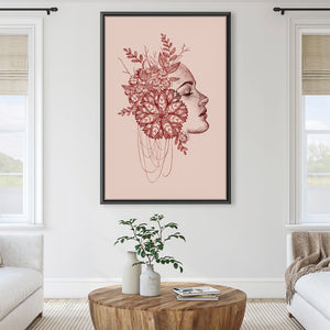 Profile Patterns Canvas Art 30 x 45cm / Unframed Canvas Print Clock Canvas