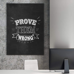 Prove Them Wrong Clock Canvas
