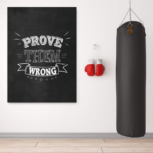 Prove Them Wrong Clock Canvas