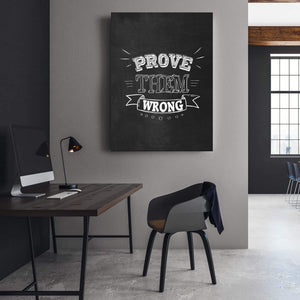 Prove Them Wrong Clock Canvas