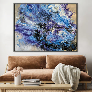 Purple Phoenix Canvas Art 45 x 30cm / Unframed Canvas Print Clock Canvas