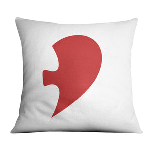 Puzzle Heart Cushion Cushion B / 45 x 45cm Clock Canvas