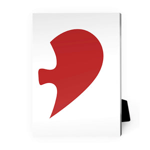 Puzzle Heart Desktop Canvas Desktop Canvas B / 13 x 18cm Clock Canvas