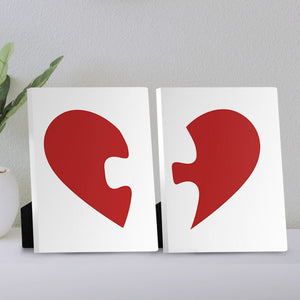 Puzzle Heart Desktop Canvas Desktop Canvas Clock Canvas