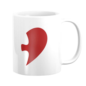 Puzzle Heart Mug Mug Clock Canvas