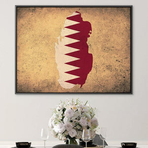 Qatar Canvas Art Clock Canvas