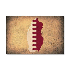 Qatar Canvas Art Clock Canvas