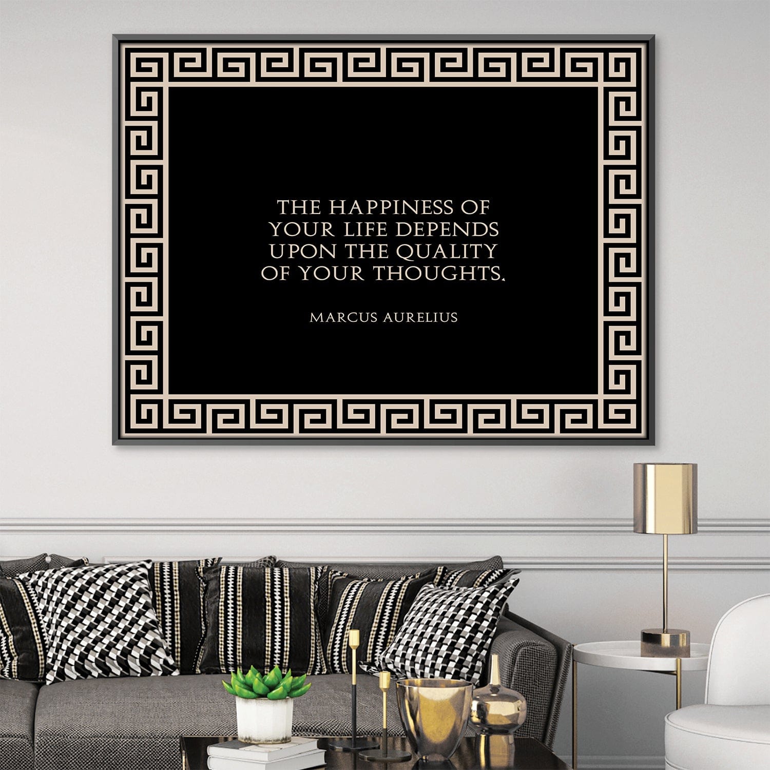 Quality Thoughts Canvas Art Clock Canvas