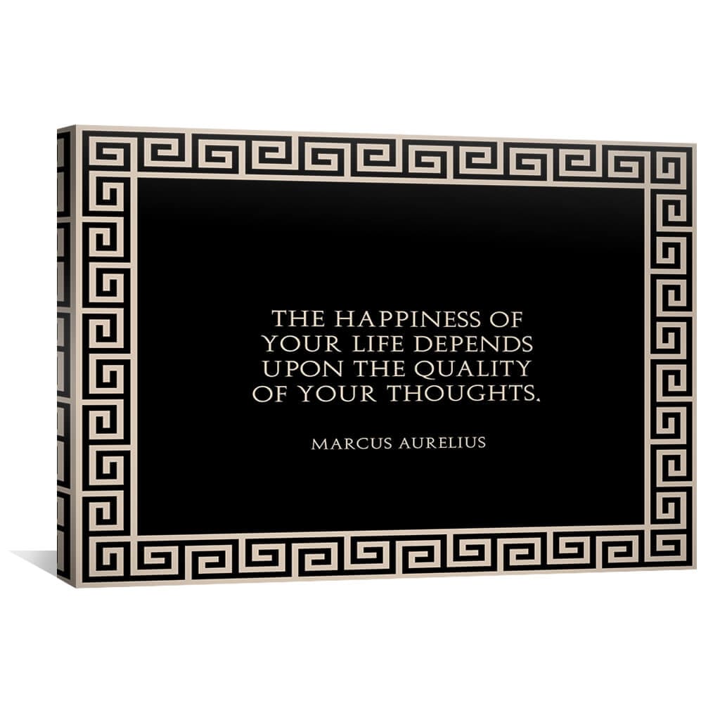 Quality Thoughts Canvas Art 30 x 45cm / Standard Gallery Wrap Clock Canvas
