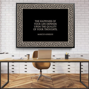 Quality Thoughts Clock Canvas