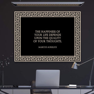 Quality Thoughts Clock Canvas