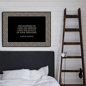 Quality Thoughts Clock Canvas
