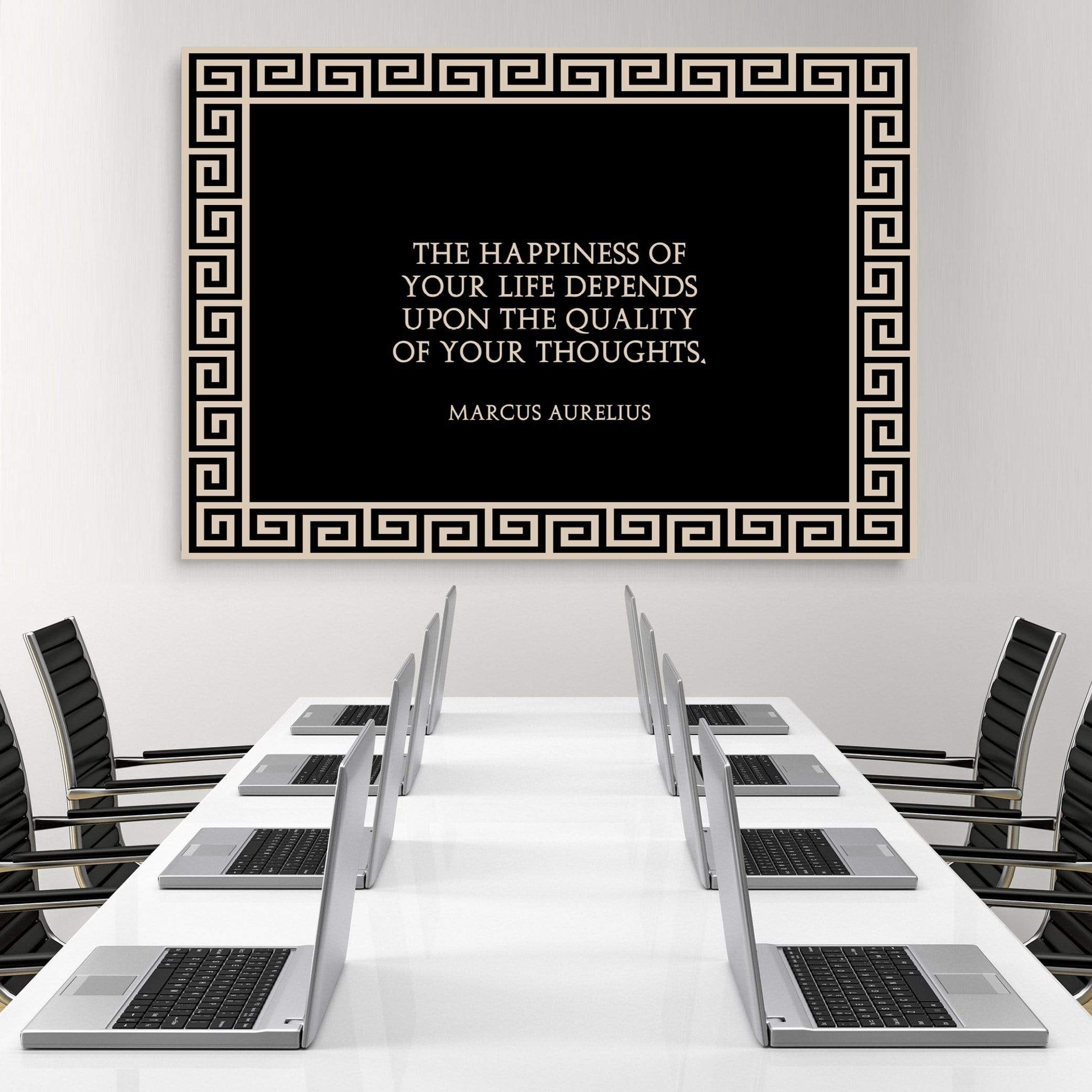Quality Thoughts Clock Canvas