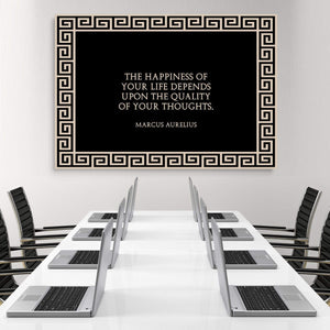 Quality Thoughts Clock Canvas