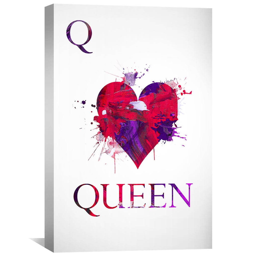 Queen of Abstract Canvas Art Clock Canvas