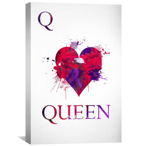 Queen of Abstract Canvas Art Clock Canvas