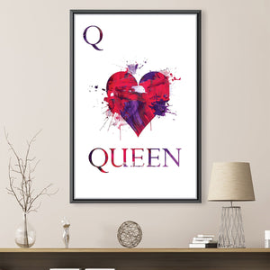 Queen of Abstract Canvas Art 30 x 45cm / Unframed Canvas Print Clock Canvas