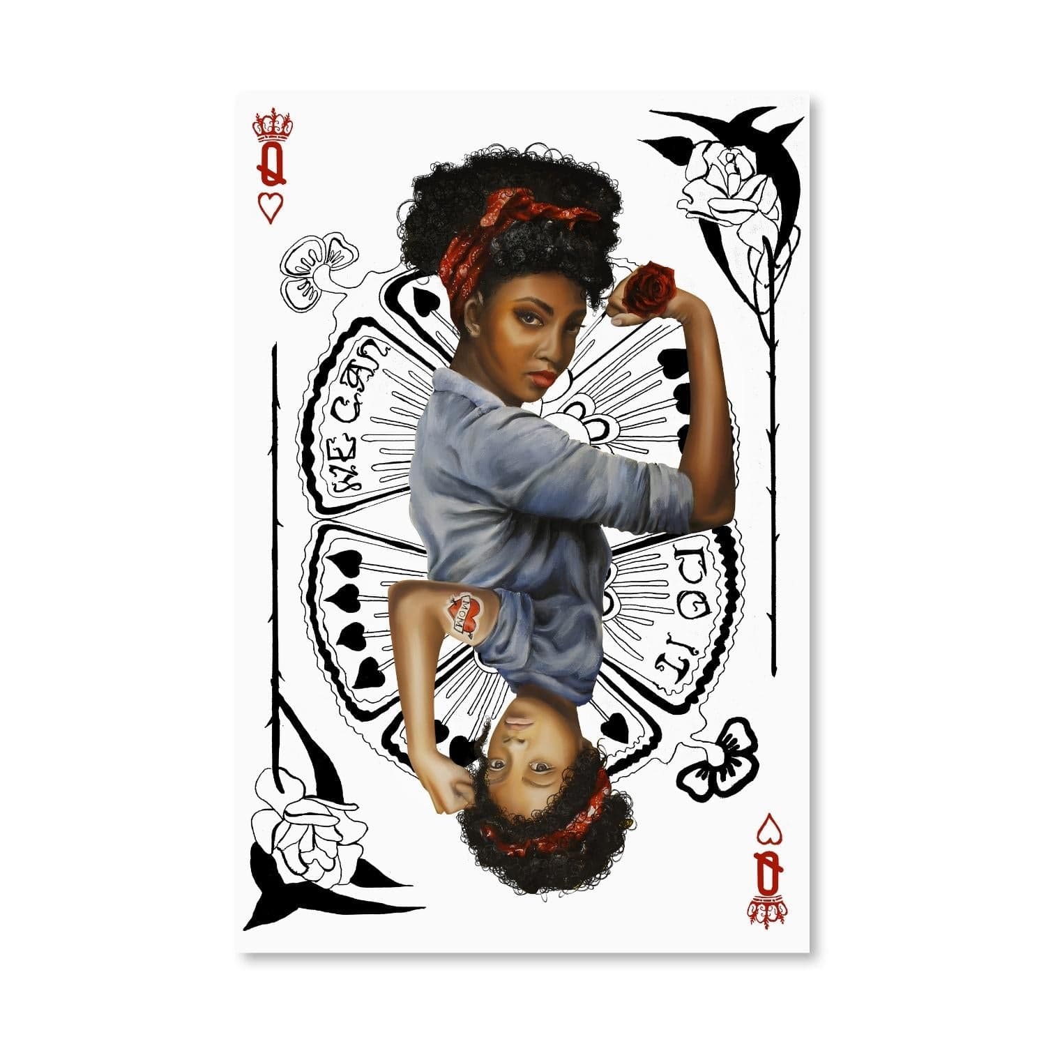 Queen of Power Canvas Art Clock Canvas