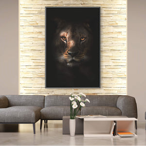 Queen of the Jungle Clock Canvas
