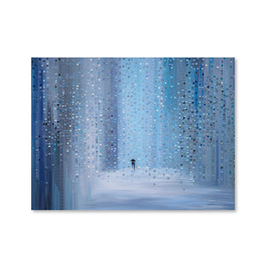 Rainy Date Canvas Art Clock Canvas