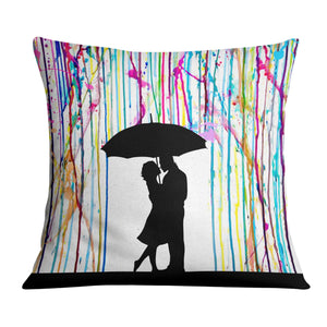 Rainy Paint Cushion Cushion 45 x 45cm Clock Canvas