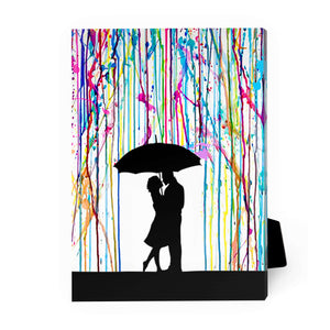 Rainy Paint Desktop Canvas Desktop Canvas Clock Canvas
