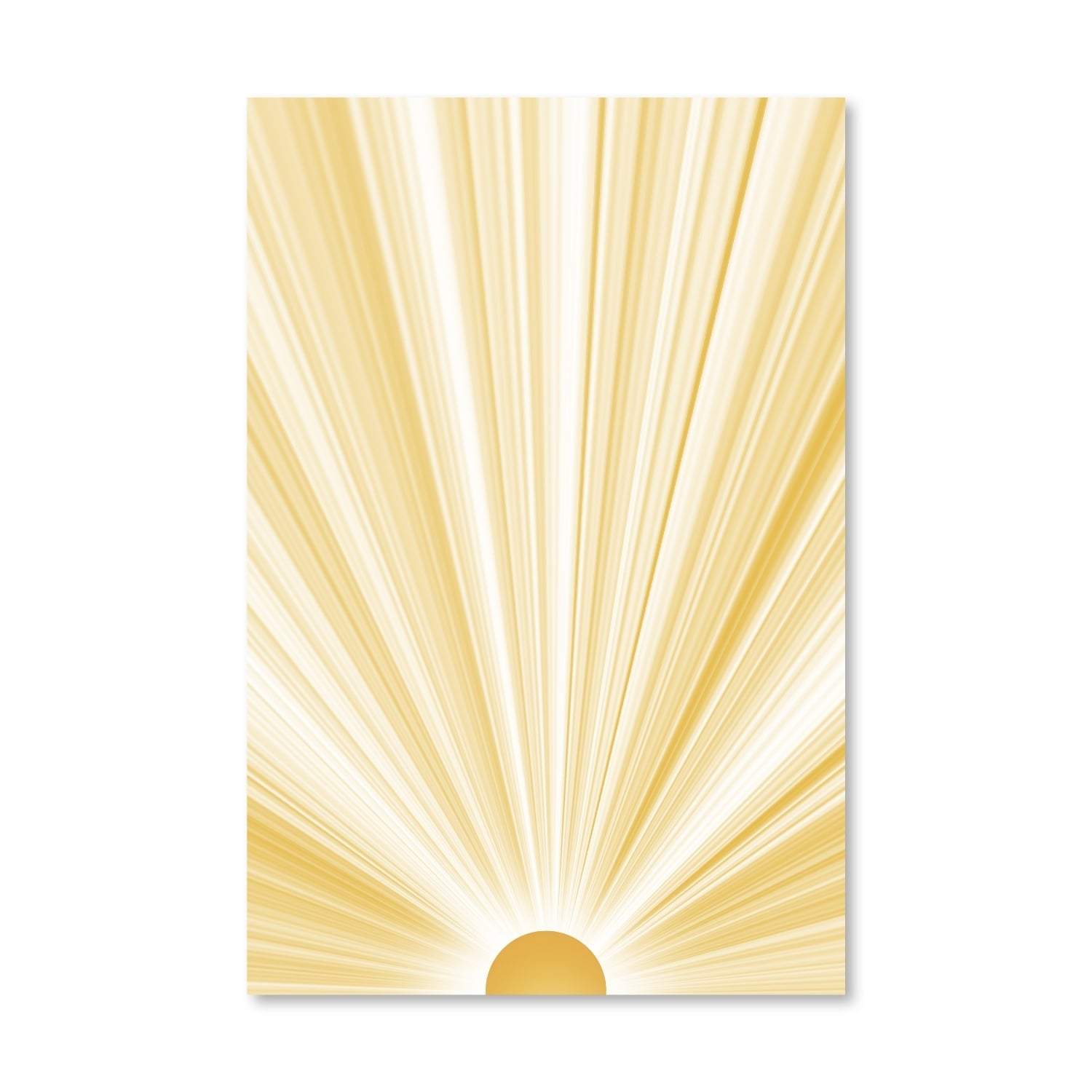 Rays of Sunshine Canvas Art Clock Canvas