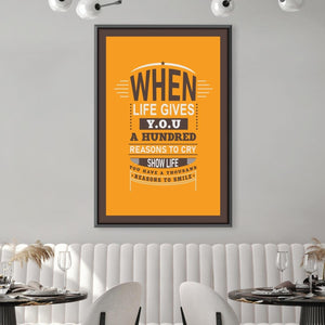 Reasons to Smile Canvas Art Clock Canvas