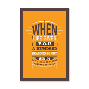 Reasons to Smile Canvas Art Clock Canvas