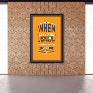 Reasons to Smile Clock Canvas