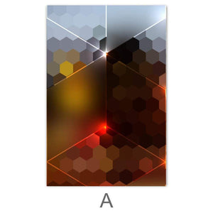 Red Ruby Canvas Art A / 40 x 60cm / Unframed Canvas Print Clock Canvas