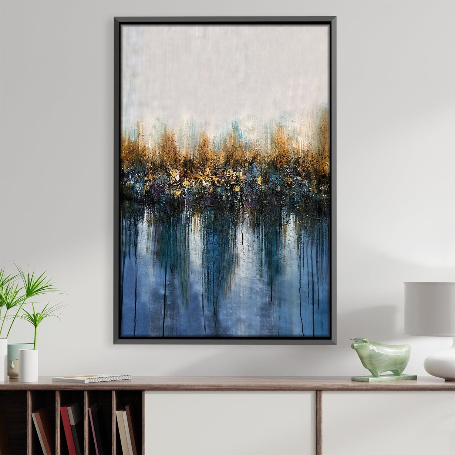 Reflected Empathy Oil Painting Oil Clock Canvas