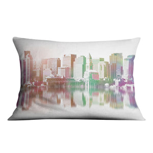 Reflection City Cushion Cushion 48 x 33cm Clock Canvas