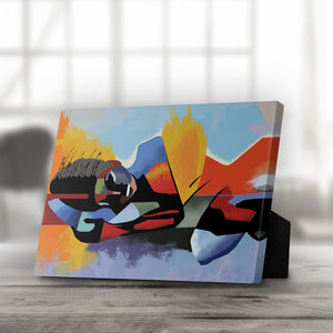 Reflection Desktop Canvas Desktop Canvas 25 x 20cm Clock Canvas