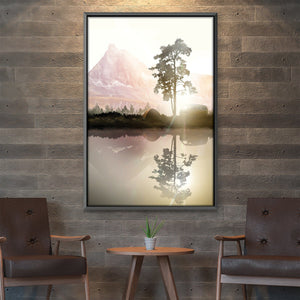 Reflection of Nature Canvas Art Clock Canvas