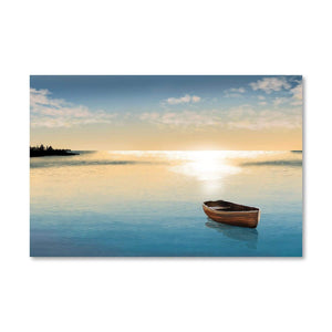 Reflective Paddle Canvas Art Clock Canvas